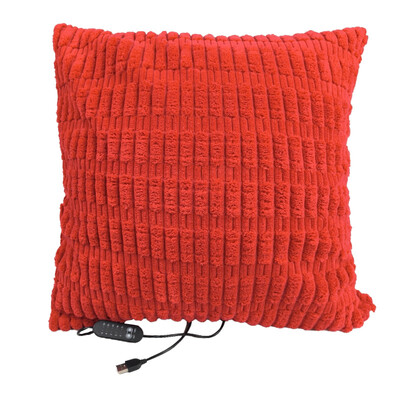 45 x 45 cm USB elektriskais spilvens, pārnēsājams apsildes spilvens, 5 bloku temperatūras kontrole menstruāciju krampju perioda sāpju mazināšanai, apsildāms spilventiņš