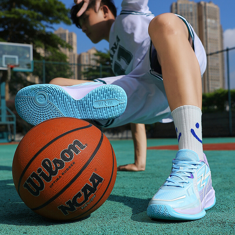 Basketbola apavi vīriešu āra neslīdoši nodilumizturīga gumijas zole sporta treniņu apavi cīņas trieciena absorbcija vīriešu augstas kvalitātes
