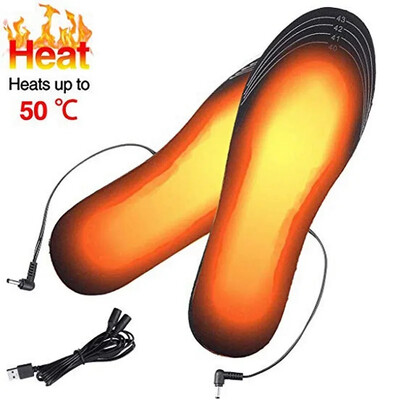 Branțuri încălzite electric cu USB Branțuri încălzite pentru încălțăminte unisex tălpi interioare pentru sport de iarnă în aer liber Branț încălzit pentru picioare