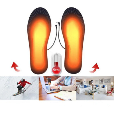 USB elektrilised soojendusega sisetallad Pad Unisex soojendusega jalatsite sisetallad Talvised väljas sportlikud jalgade soojendavad sisetallad Jalgade soojendavad jalgade soojendajad