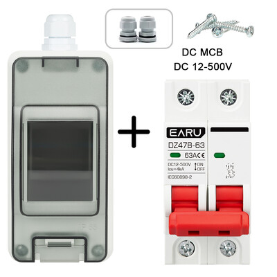 HT-2 Πλαστικό Αδιάβροχο IP65 Εγκατάσταση Εξωτερικού Πάνελ Κουτί διανομής με συνδυασμό διακόπτη κυκλώματος MCB DPN DZ47