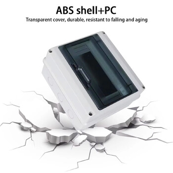 HT Series Junction Box 5/8WAY PC Πλαστικά IP65 Αδιάβροχα κιβώτια ασφαλειών με τερματικό DIN Rail για κουτί διανομής εξωτερικού χώρου