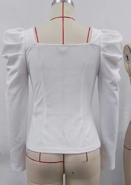 Top pentru femei, cu mâneci bufante, la modă pentru femei