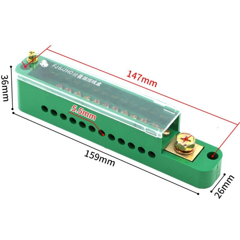Нов униполярен сплитер Разклонителна кутия Забавящ измервателен шкаф Телен клемен блок Забавящ пламъка Електрически аксесоари