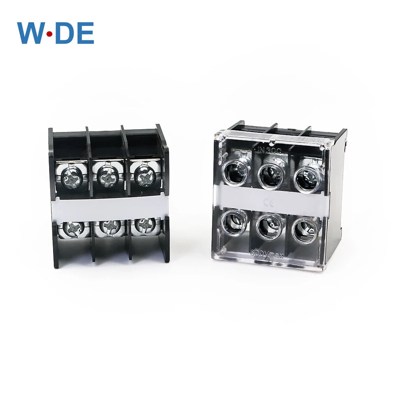 1 osa IN30BK DIN-rööpa klemmiploki ühenduskarp 600V 50A jagatud kõrge vooluga messingtraadi pistik