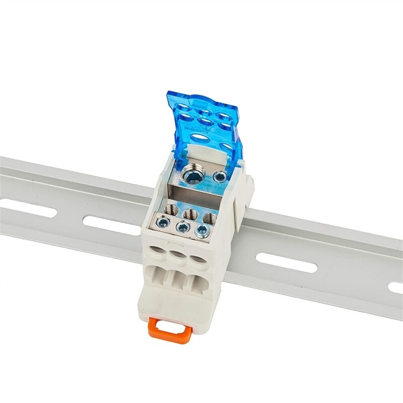 UKK 80A/125A/160A/250A/400A Разпределителна кутия Един в няколко Изходен захранващ проводник Електрически съединител Възел Клемен блок за DIN шина