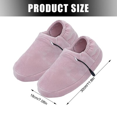 Încălzitor electric pentru picioare Papuci de iarnă încălziți cu tălpi anti-alunecare Electronice de uz casnic Papuci de iarnă pentru îngrijirea picioarelor pentru călătorii