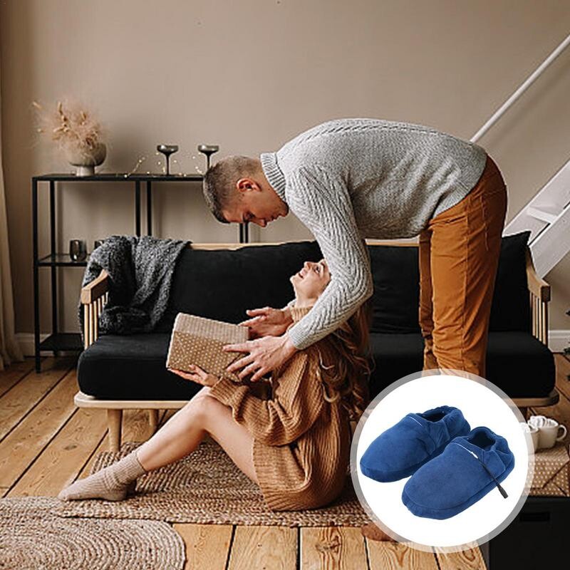 Încălzitor electric pentru picioare Papuci de iarnă încălziți cu tălpi anti-alunecare Electronice de uz casnic Papuci de iarnă pentru îngrijirea picioarelor pentru călătorii