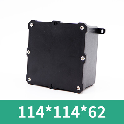 Plastmasas ūdensnecaurlaidīga kastePC liesmu slāpējoša āra ūdensnecaurlaidīga sadales kārba IP68Elektrisko instrumentu korpuss Blīvēšanas kaste melna