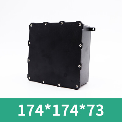 Plastmasas ūdensnecaurlaidīga kastePC liesmu slāpējoša āra ūdensnecaurlaidīga sadales kārba IP68Elektrisko instrumentu korpuss Blīvēšanas kaste melna