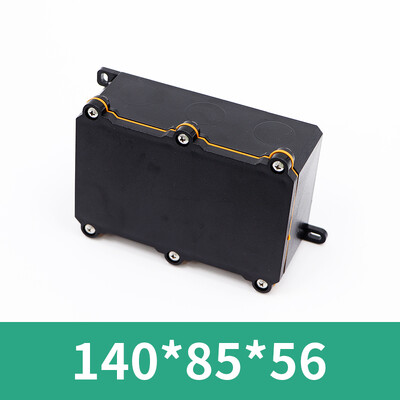 Plastmasas ūdensnecaurlaidīga kastePC liesmu slāpējoša āra ūdensnecaurlaidīga sadales kārba IP68Elektrisko instrumentu korpuss Blīvēšanas kaste melna