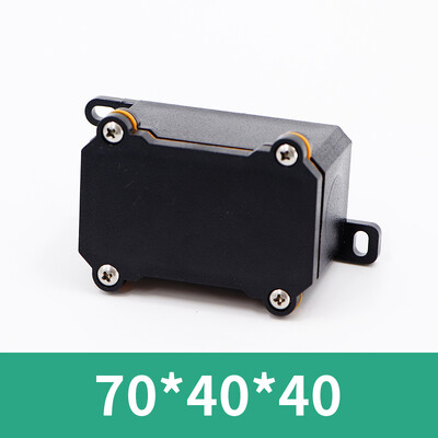 Plastmasas ūdensnecaurlaidīga kastePC liesmu slāpējoša āra ūdensnecaurlaidīga sadales kārba IP68Elektrisko instrumentu korpuss Blīvēšanas kaste melna