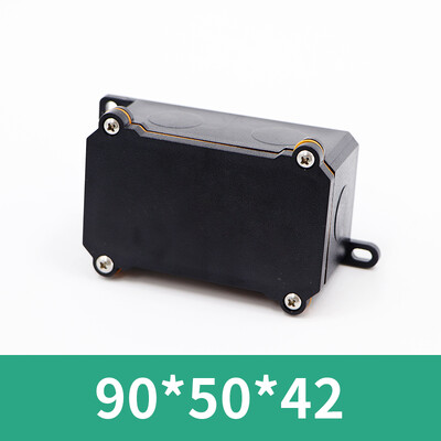 Plastmasas ūdensnecaurlaidīga kastePC liesmu slāpējoša āra ūdensnecaurlaidīga sadales kārba IP68Elektrisko instrumentu korpuss Blīvēšanas kaste melna