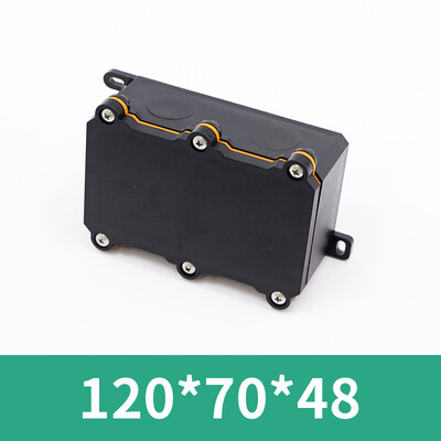 Plastmasas ūdensnecaurlaidīga kastePC liesmu slāpējoša āra ūdensnecaurlaidīga sadales kārba IP68Elektrisko instrumentu korpuss Blīvēšanas kaste melna
