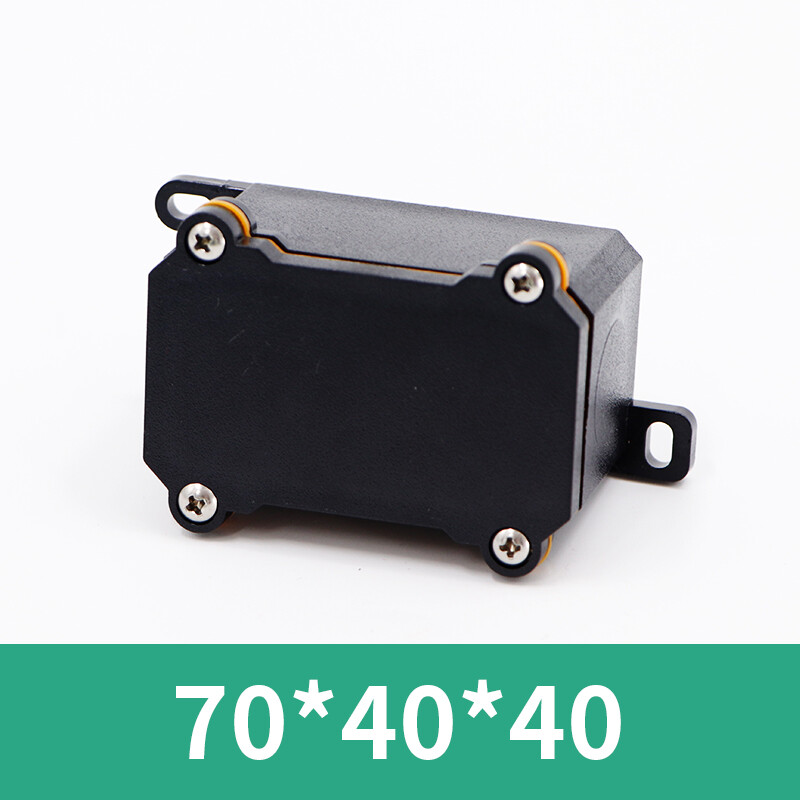Plastmasas ūdensnecaurlaidīga kastePC liesmu slāpējoša āra ūdensnecaurlaidīga sadales kārba IP68Elektrisko instrumentu korpuss Blīvēšanas kaste melna