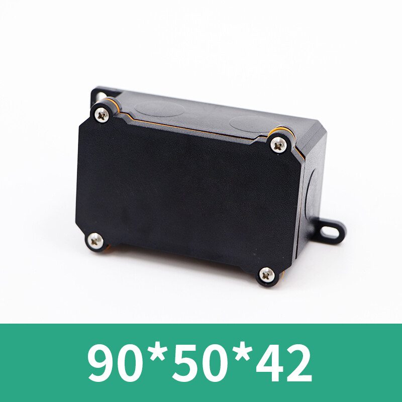 Plastmasas ūdensnecaurlaidīga kastePC liesmu slāpējoša āra ūdensnecaurlaidīga sadales kārba IP68Elektrisko instrumentu korpuss Blīvēšanas kaste melna