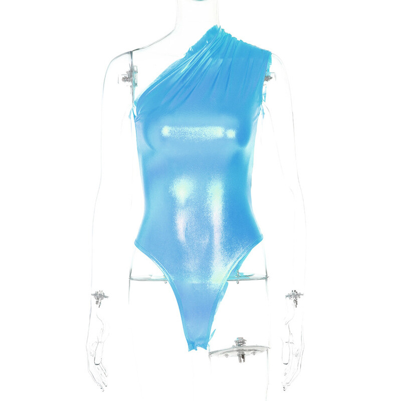 Body sexy fără mâneci pentru femei Body cu un umăr