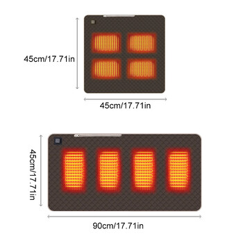 Θερμαινόμενο μαξιλάρι 5V USB Ηλεκτρικής θέρμανσης ύπνου Ανθεκτικό στο κρύο 3 επίπεδα θερμοκρασίας για υπαίθριο θερμαινόμενο ηλεκτρικό χαλάκι για κάμπινγκ