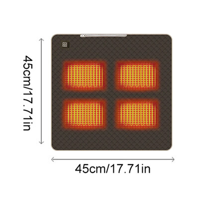 5 V USB gulēšanas elektriskais apsildes spilventiņš, apsildāms spilvens, aukstumizturīgs, 3 līmeņu temperatūra āra kempingam, apsildāms elektriskais paklājiņš