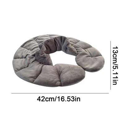 Mikroviļņu krāsnī lietojams kakla apsildes spilventiņš Mitra karstuma ietīšana kakla pleciem, pretsāpju mazināšanai daudzfunkcionāls vidukļa plecu apvalks, karstais kompreses paliktnis