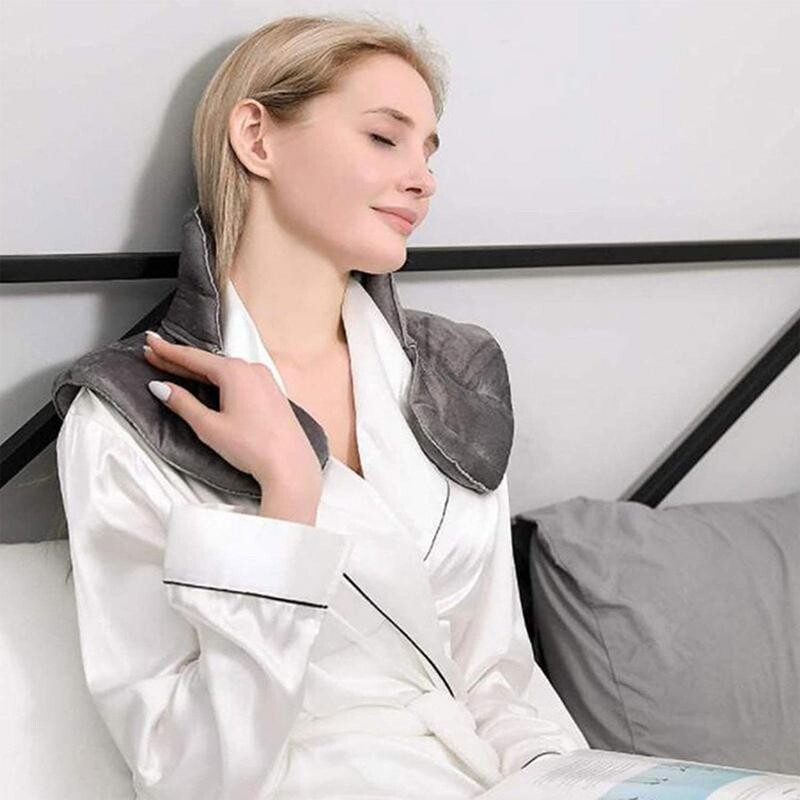 Mikroviļņu krāsnī lietojams kakla apsildes spilventiņš Mitra karstuma ietīšana kakla pleciem, pretsāpju mazināšanai daudzfunkcionāls vidukļa plecu apvalks, karstais kompreses paliktnis