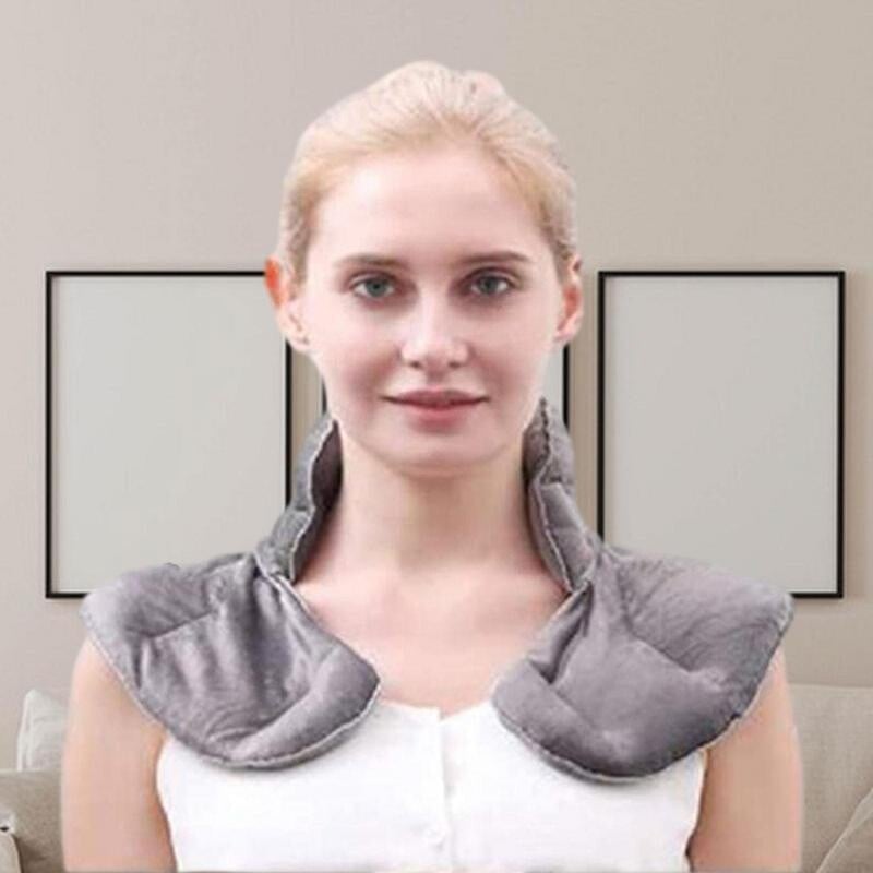 Mikroviļņu krāsnī lietojams kakla apsildes spilventiņš Mitra karstuma ietīšana kakla pleciem, pretsāpju mazināšanai daudzfunkcionāls vidukļa plecu apvalks, karstais kompreses paliktnis