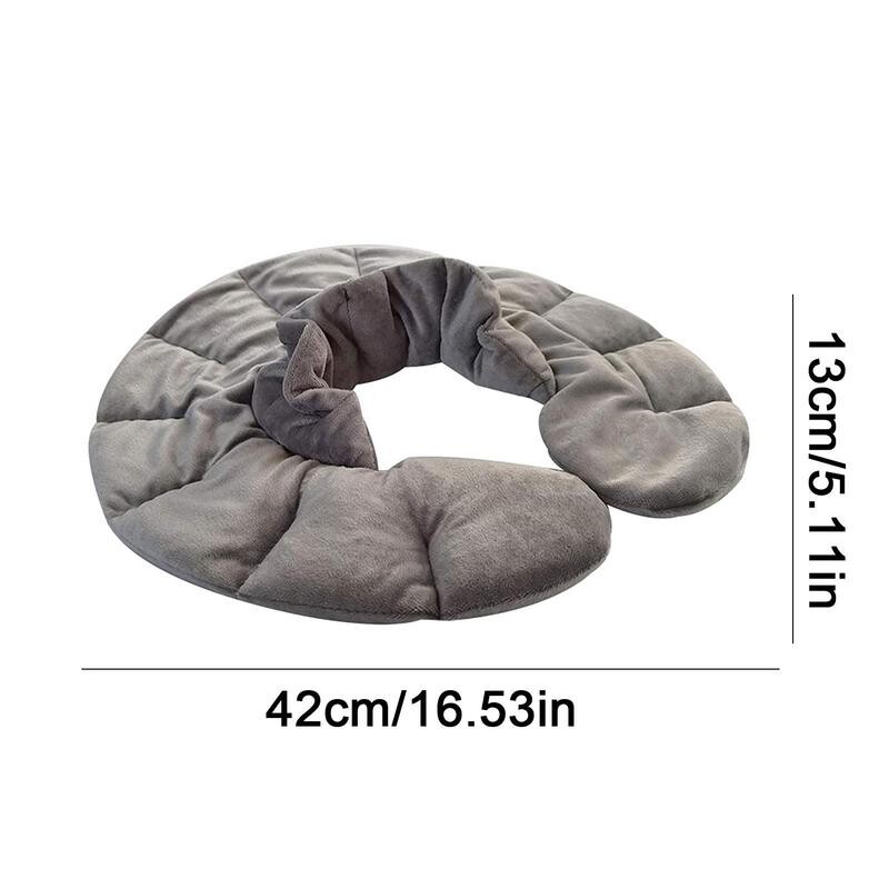 Mikroviļņu krāsnī lietojams kakla apsildes spilventiņš Mitra karstuma ietīšana kakla pleciem, pretsāpju mazināšanai daudzfunkcionāls vidukļa plecu apvalks, karstais kompreses paliktnis