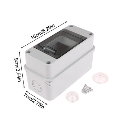 Āra ūdensnecaurlaidīgas elektriskās sadales kārbas strāvas slēdzis MCB strāvas plastmasas savienojuma vadu kārbas barošanas avots