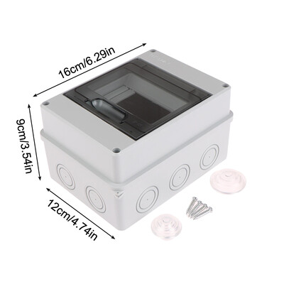 Āra ūdensnecaurlaidīgas elektriskās sadales kārbas strāvas slēdzis MCB strāvas plastmasas savienojuma vadu kārbas barošanas avots