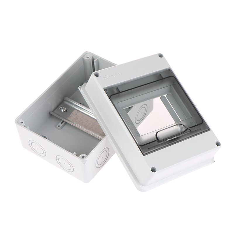 Āra ūdensnecaurlaidīgas elektriskās sadales kārbas strāvas slēdzis MCB strāvas plastmasas savienojuma vadu kārbas barošanas avots