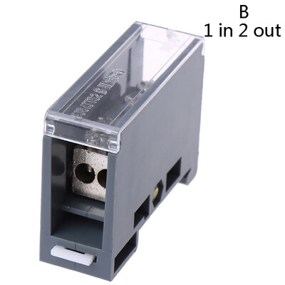 1 DB 1 in 1/2/4/6 Out 150A Din Rail sorkapocs blokk elosztódoboz 1 in Multiple Out Power csatlakozódoboz megszakítóhoz