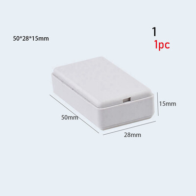1 ks vysoko kvalitný biely ABS plastový vodotesný kryt, projektový elektronický projektový box, puzdro na prístroje, 8 veľkostí