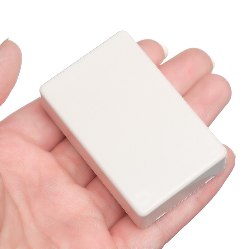 1 ks vysoko kvalitný biely ABS plastový vodotesný kryt, projektový elektronický projektový box, puzdro na prístroje, 8 veľkostí