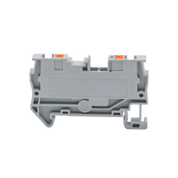 10 τεμ. PT-4 Din Rail ακροδεκτών καλωδίωσης συνδετήρες καλωδίωσης με ώθηση, χωρίς βίδες τροφοδοσίας ελατηρίου PT4