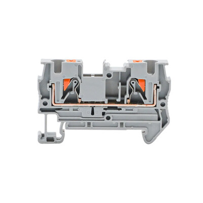 10 vnt. PT-4 Din bėgio gnybtų bloko laidų jungtys Įspaudžiamos spyruoklinės bevaržtinės laidos laidas PT4