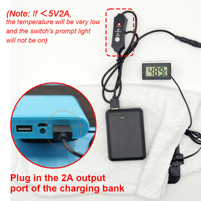 USB naminių gyvūnėlių šildymo kilimėlis roplių šilumos kilimėlis elektrinis antklodė šildytuvas inkubatoriaus kilimėlis izoliacinis padėklas 3 lygių reguliuojama temperatūra