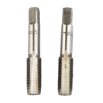 2 τμχ HSS 14mm X 1,25 Metric Taper & Plug Tap Right Hand νήμα M14 X 1,25mm για κατεργασία καλουπιών