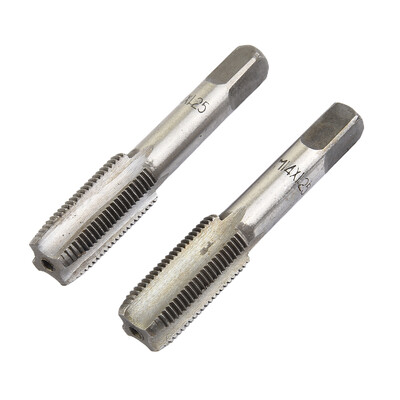 2 buc HSS 14 mm x 1,25 metric conic și robinet filet dreapta M14 x 1,25 mm pentru prelucrarea matrițelor