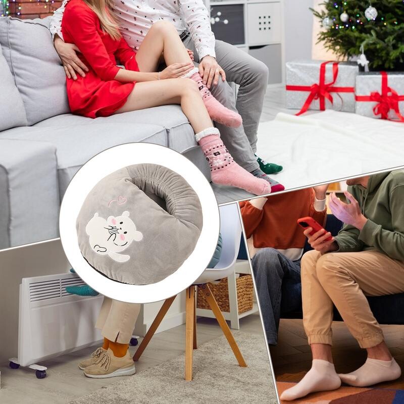 Pėdų šildytuvas Animacinis filmas Elektrinis po stalinis šildytuvas Neslystantis pėdų šildytuvas Šlepetės Patogus pėdų šildytuvas moterims Vyrams