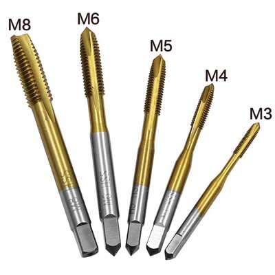 STONEGO 5/7/10PCS srieginių grąžtų rinkinys HSS6542 M1 M1.2 M1.4 M1.6 M1.7 M1.8 M2 M2.5 M3 M3.5 Metrinis sriegis