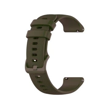 Θέση Κατάλληλη για Garmin Venu2S Strap σιλικόνης 16/18/20/22mm Καρό επίπεδη κεφαλή Universal Garmin Strap