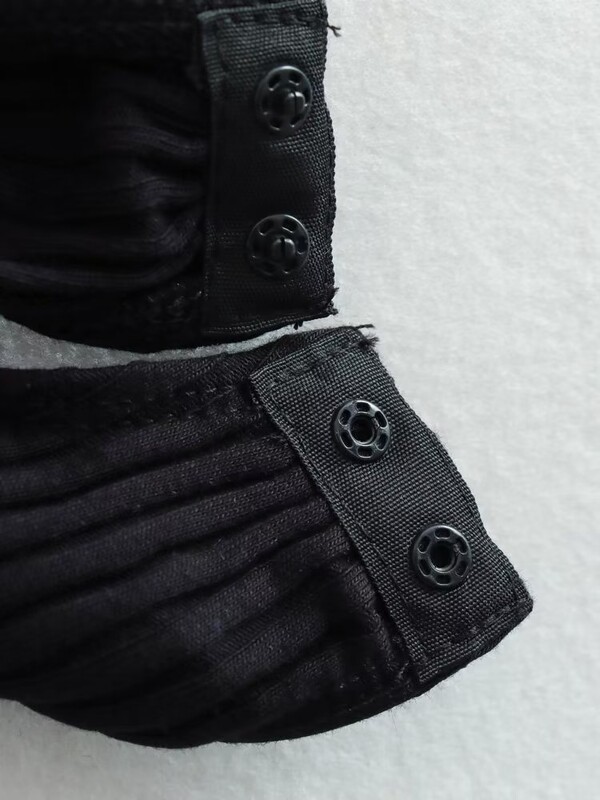 Willshela Body pentru femei, negru, cu volane