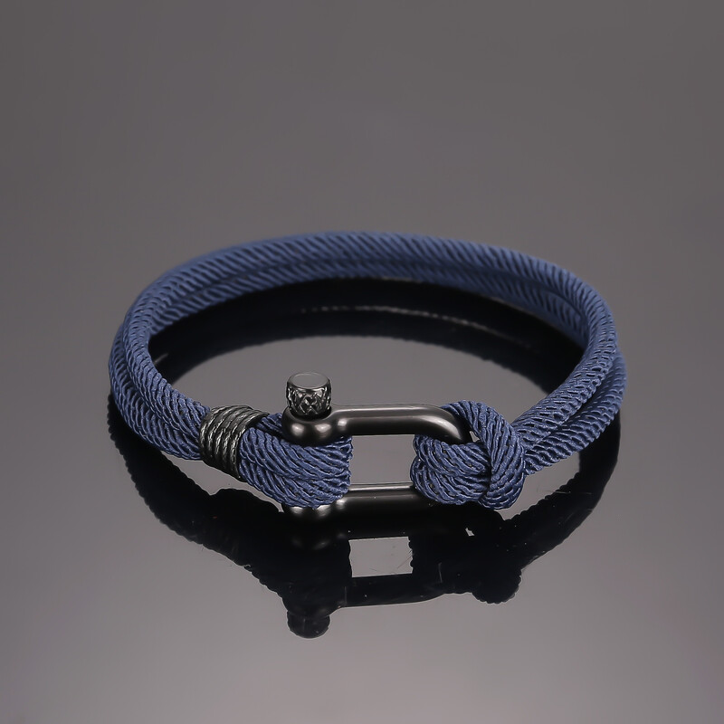 Transfrontalier stil nou cu cataramă neagră Milan line plajă brățară bijuterii simple roșu animal an cuplu brățări