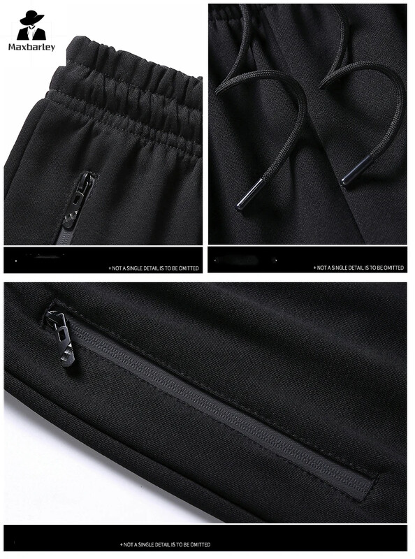 Hanorac de primăvară toamnă 2024 Pantaloni de trening Pantaloni pentru bărbați Set din două piese Trening negru Hip Hop Streetwear Alergare haine sport