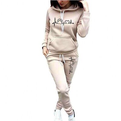 2 vnt./komplektas Paprastas megztinių kelnių rinkinys 3D kirpimas laisvalaikio sportinis kostiumas, vidutinio aukščio, atsparus šalčiui