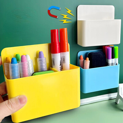 Πολυλειτουργικό Στυλό Γόμα Θήκη Locker Organizer Whiteboard Μαγνητική θήκη για στεγνό μαρκαδόρο για κουτί αποθήκευσης γραφείου σχολείου