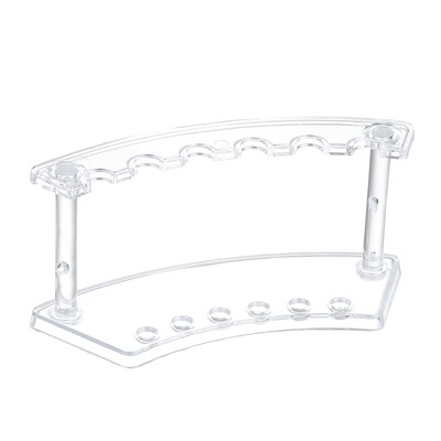 6/12 nyílású akril tolltartó Kijelző állvány Golyóstoll-rendező Tárolás Átlátszó körömkefe tartó smink ecsettartó