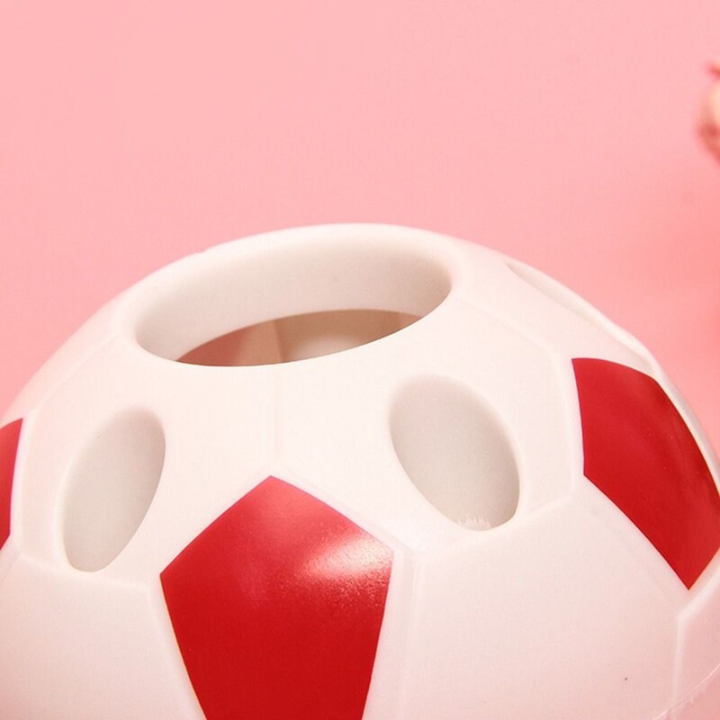 Design nou Decorat pentru casa Ornament de masă Suport pentru stilou de fotbal din desene animate Suport pentru creion Suport pentru periuță de dinți Suport pentru pix pentru instrumente în formă de fotbal
