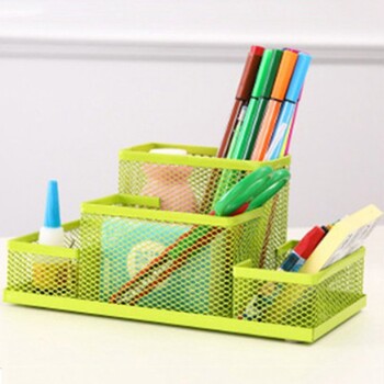 1Pc Fashion Multifunctional Office Stationery Desk Organizer Mesh Collection Θήκη Μανδρών Organizer Box Office Σχολικά είδη