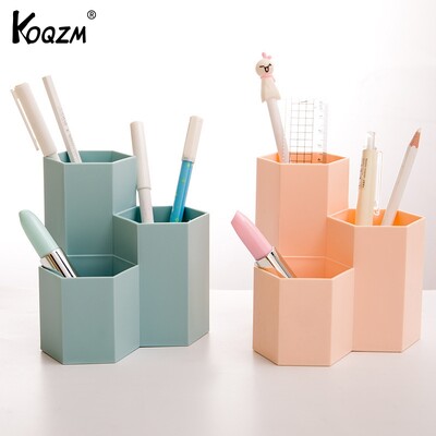 Instagram Oblique Insertion Creative Pen Holder Multifunctional Desktop Ornament Makeup Brush Pen Bucket Storage Box